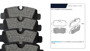 Imagen de JUEGO PASTILLAS CERAMICA TRAS M-BENZ VITO 111 CDI 1.6